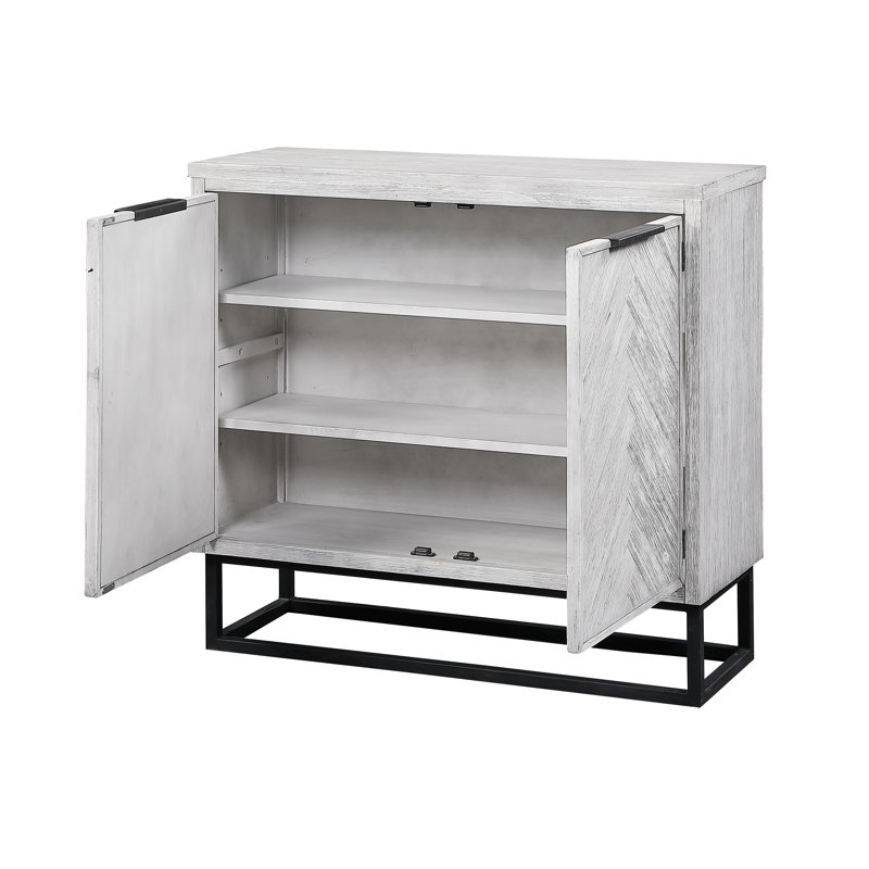 Kaelyn Accent Cabinet, White Rub