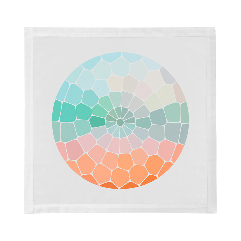 Mosaico Cotton Sateen Dinner Napkins, Portofino
