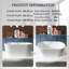 67 po X 32 po Baignoire de trempage autoportante en acrylique en blanc
