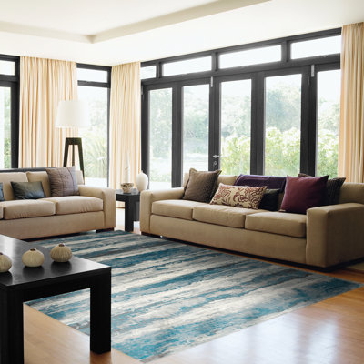 Tapis bleu/beige Miskell