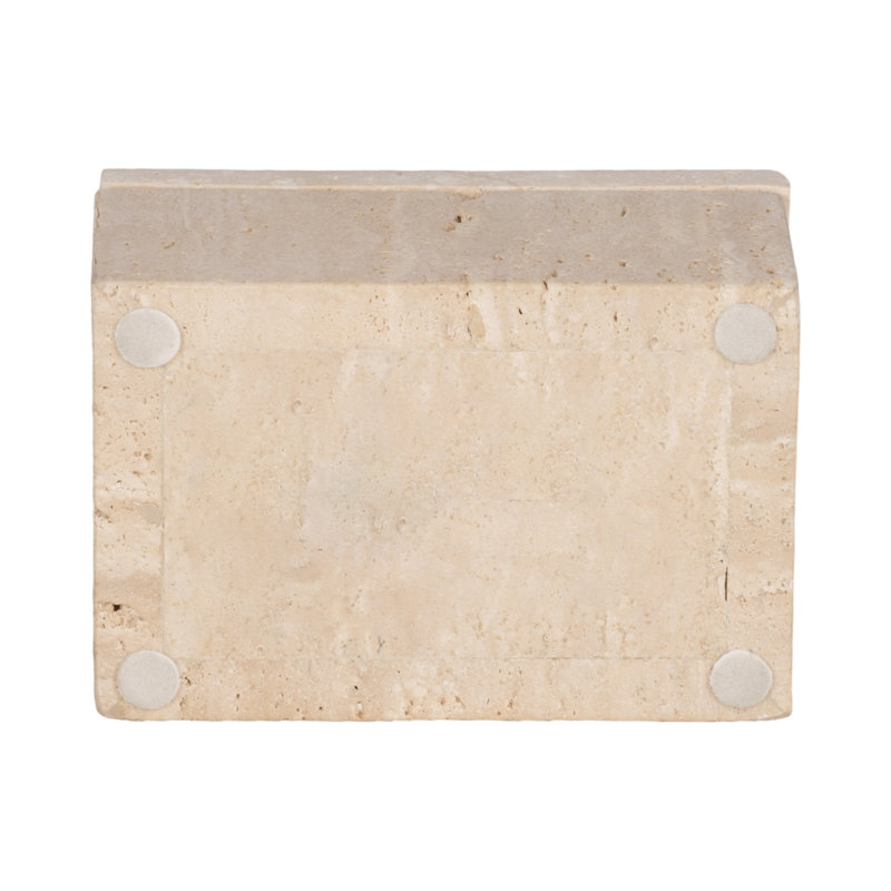 Marble Decorative Box, 3" H x 6" W x 4" D
