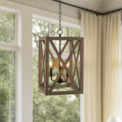 Luminaire suspendu rectangulaire à 3 lumières Kalida
