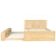 Lit plateforme double en bois massif avec lit gigogne escamotable et armoire de rangement, naturel-1717221127-1717221124