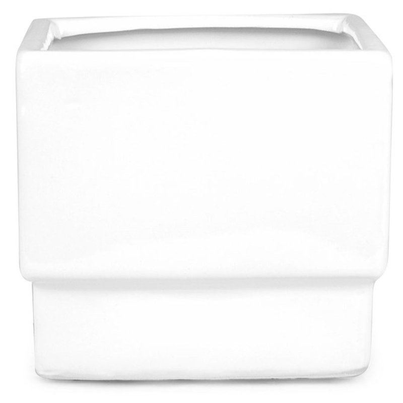 Gotham Ceramic Pot Planter, White