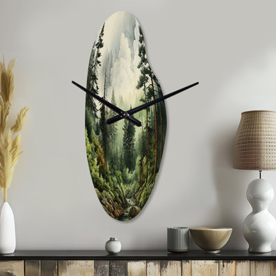 Horloge asymétrique pin