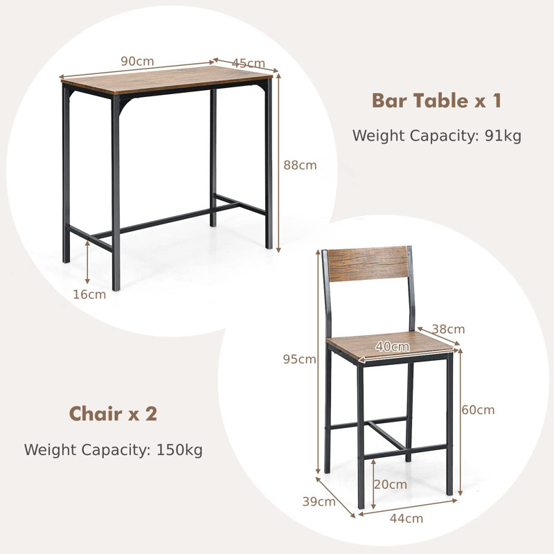 Botkins 2 - Person Dining Set
