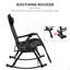 2 chaises berçantes d'extérieur, chaise berçante inclinable pliable-320971747