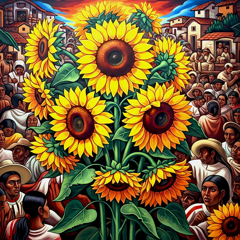 Graines d'unité, H 36 po x l 36 po
