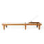 Chaise longue d'extérieur en filet blanc Albin - Profitez du confort avec du bois et de la robustesse