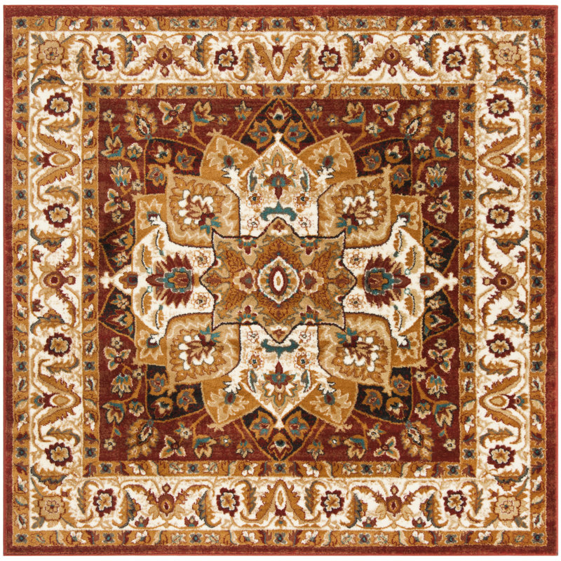 Lowe Summit Performance Oriental Rug, Square 6'7"