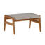 Repose-pieds en teck Coast - teck naturel et toile tendue-27955764