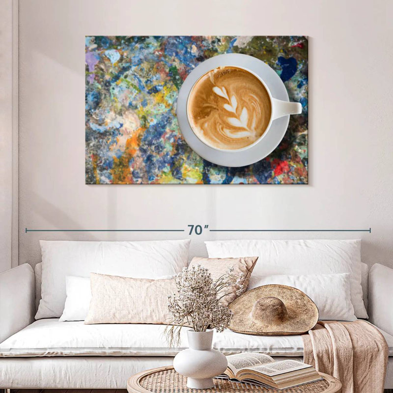 Yarlin Creative Latte Coffee, 30" H x 45" W
