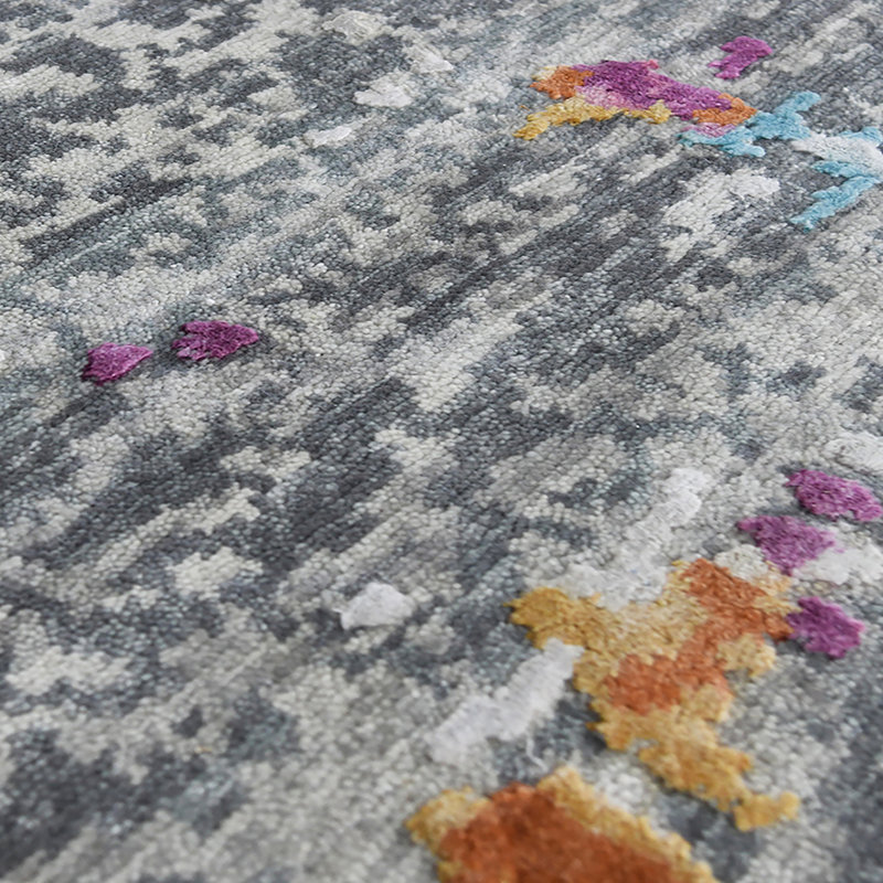 Essence Abstract Area Rug in Pink, Rectangle 9' x 12'