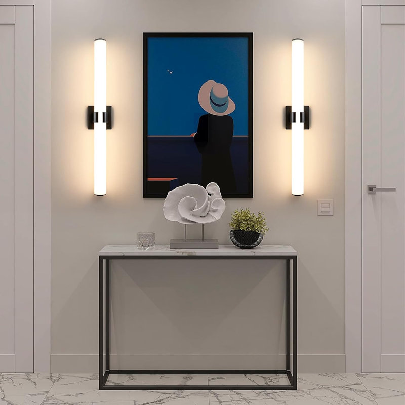 Dimmable LED Vanity Light Fixture With Acrylic Shade - Modern Bathroom Sconce For Mirror, Bedroom, And Living Room - Energy Efficient 36W 3000K Lighting
