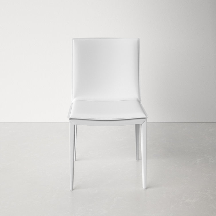 Germain Upholstered Dining Chair AllModern Color: White