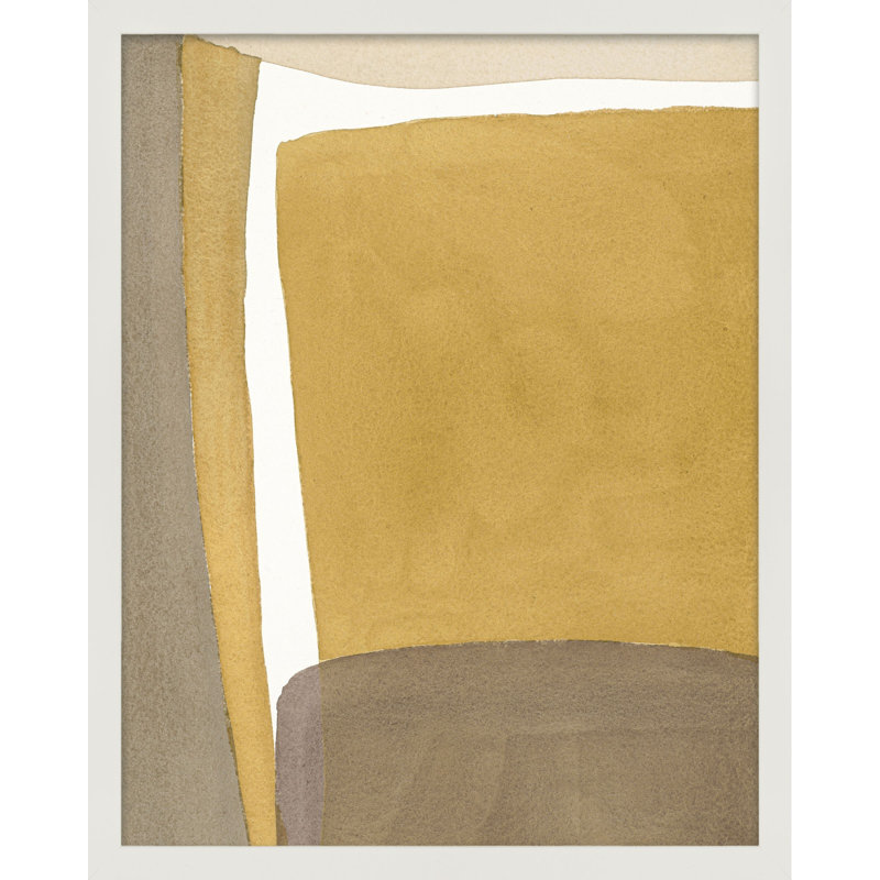 Light Ochre by Julia Balfour, 50" H x 40" W x 1.25" D, White Framed Paper