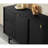 Simple Retro Black Accent Cabinet