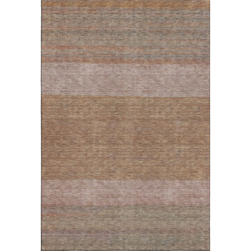 Premium Machine Washable Marasco AMF1624 Stripes Rug, Rectangle 8' x 10'