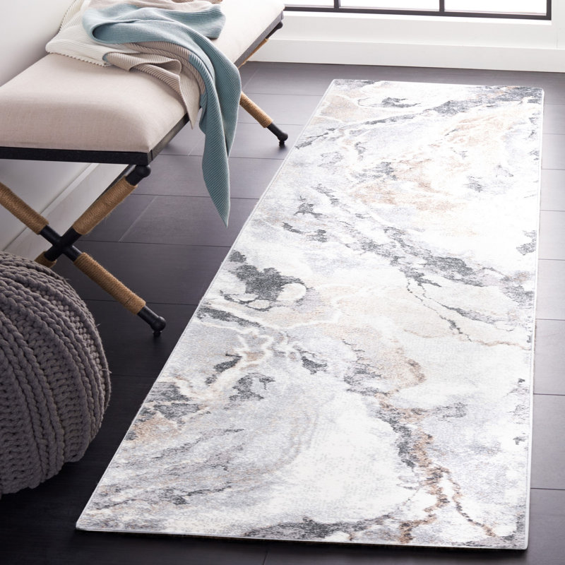 Hanka Performance Abstract Rug, Runner 2'3" x 9'