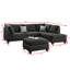 Canapé modulaire réversible avec repose-pieds Ridwan-29210438-100089226