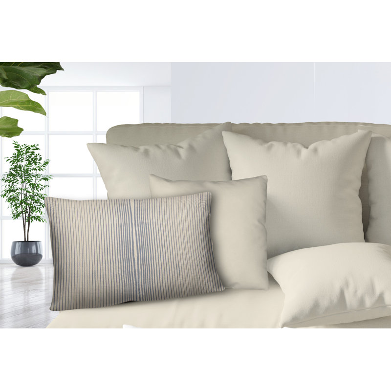 Ash Outdoor Reversible Throw Pillow, Beige