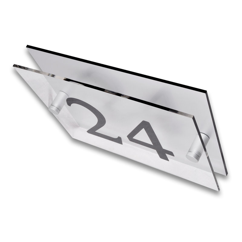 6in. Champy Surface/Flush Mount House Number, 24