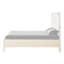 Contemporain 1pc très grand lit tête de lit à DEL décorative cannelée FB mobilier de chambre blanc antique-2024114565