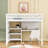 Twin Loft Bed with Desk, Shelves & Writing Board-192877009-192877011