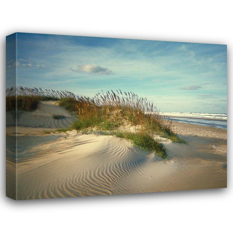 Art sur toile tendue, "Dunes de sable" par Dovecove, H 15 po x l 18 po