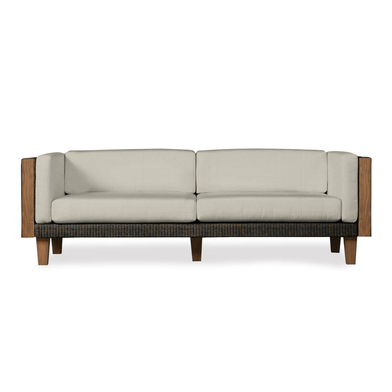 Catalina Outdoor 3 - Seat Patio Sofa, Mink, Loveboat Mint