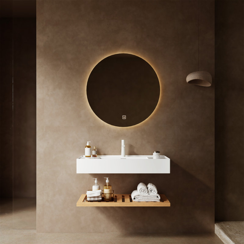 Meuble-lavabo de salle de bain avec meuble-lavabo vasque 36 po LEDE