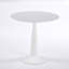 Table à piédestal 31,5 pouces de style Mid-Century moderne, table de salle à manger multifonctionnelle pour 4 à 6 personnes et grande table basse en panneau de fibres à densité moyenne pour salon, cuisine et bureau-130190163