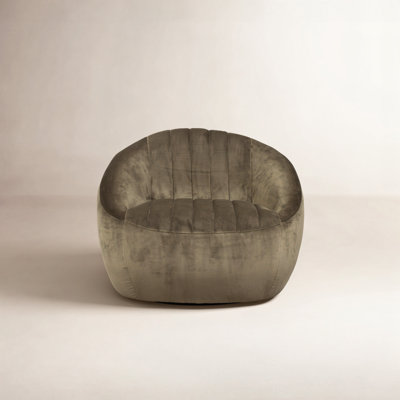 Anita Upholstered Swivel Barrel Chair