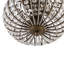 Plafonnier semi-encastré en cristal 2 lumières