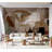 Abstract Wallpaper Wall Mural - Geometric Composition Brown-1184182474