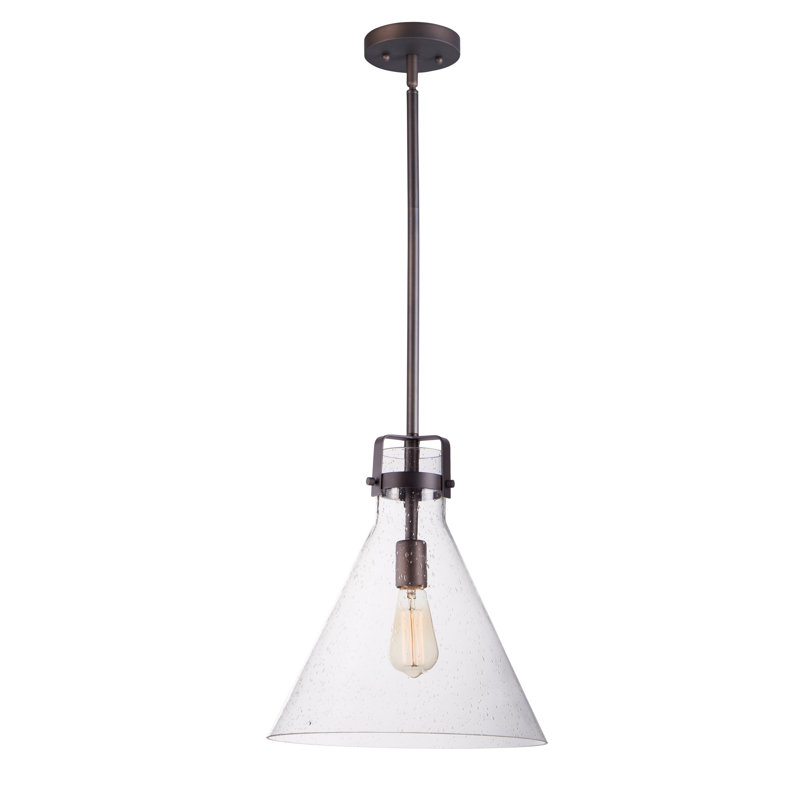 Luminaire suspendu 1 lumière Critchfield, Bronze huilé