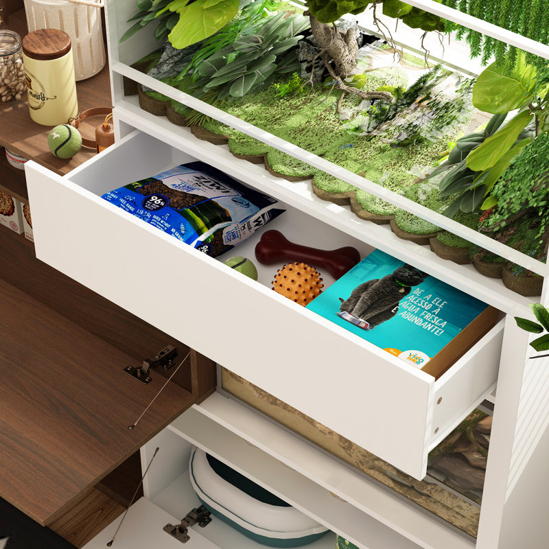 Expandable Reptile Stand With Drawer