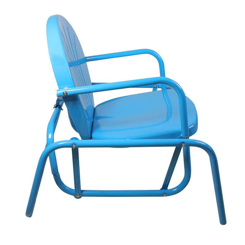 Chaise de patio d'extérieur, bleu