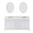Derby 72" Carrara White Marble Countertop Bath Vanity with Mirror-29273787