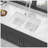32" Undermount Double Bowl Ceramic Kitchen Sink - Dual Mount White Ceramic Rectangular Deep Double Bowl Sink Basin