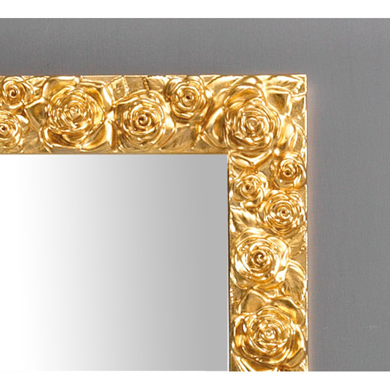 Vegamwala Solid Wood Flat Wall Mirror