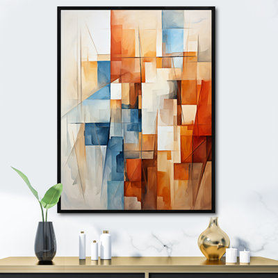 «Heidegard Cubism Fragmented Perspectives IV», reproduction sur toile