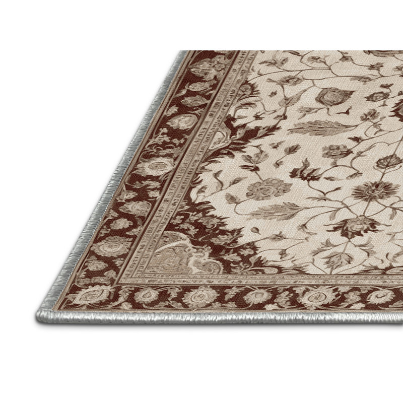 Tapis beige lavable à la machine