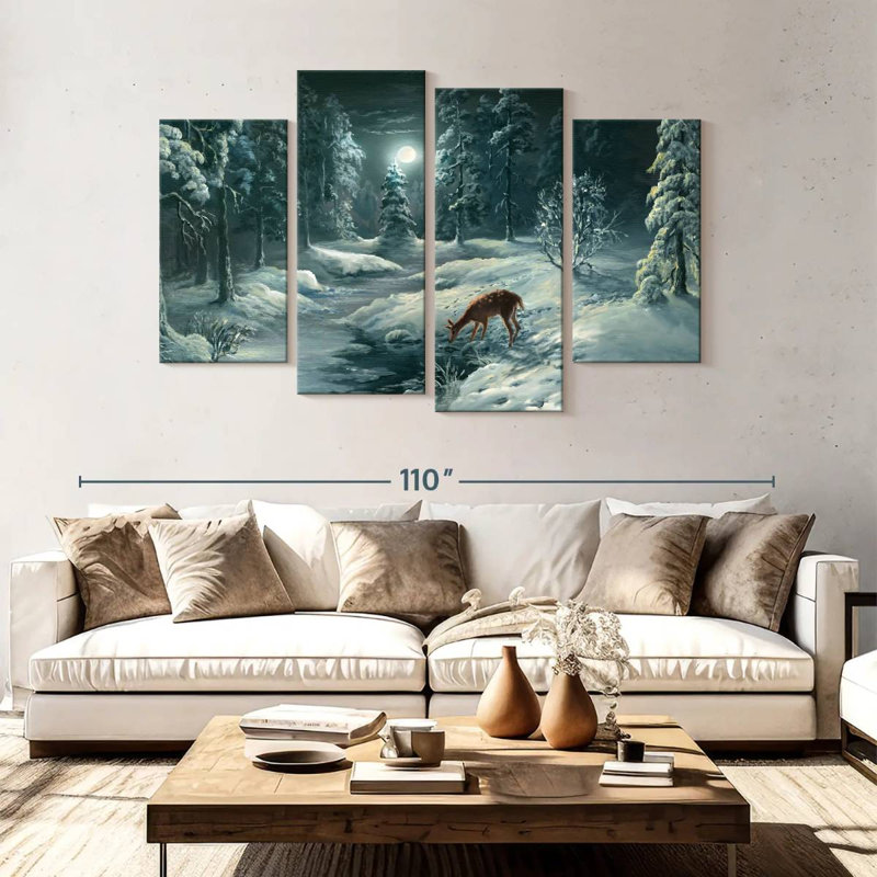 Brampt Nighttime Forest, 54" H x 84" W