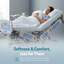 Ensemble de draps de lit d'hôpital, 100% coton, 200 feuilles de 3 PC TG simples. Draps de qualité, doux et hypoallergéniques standard, incluant drap-housse, drap plat et taie d'oreiller (simple TG)-115616746