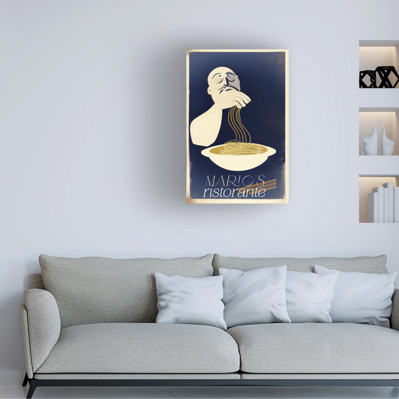 Art sur toile Sasha Pasta Italiano II, H 19 po x l 12 po