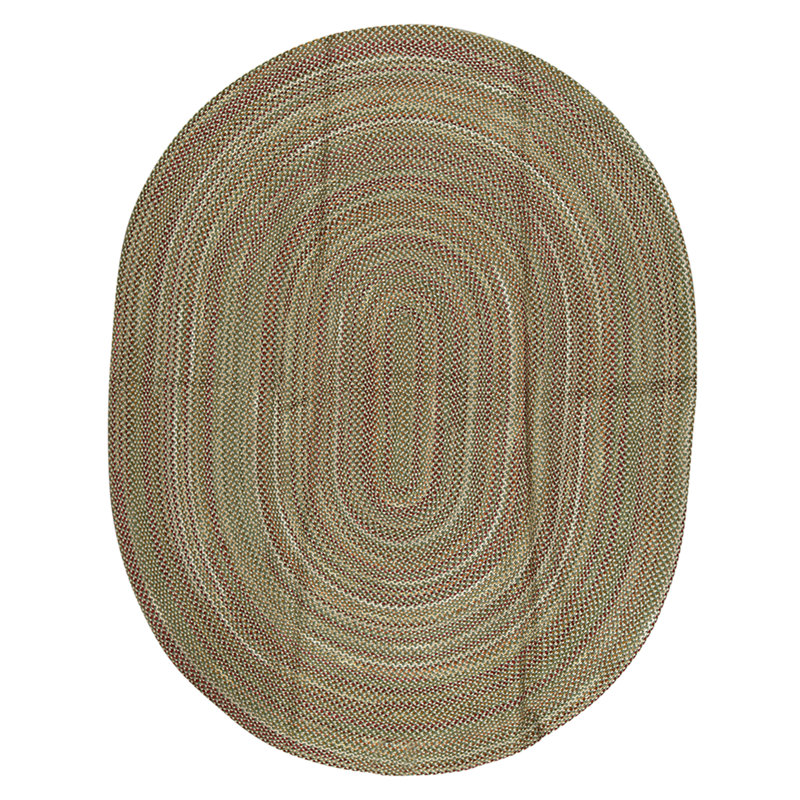 Hand Knotted Wool Area Rug in Green
