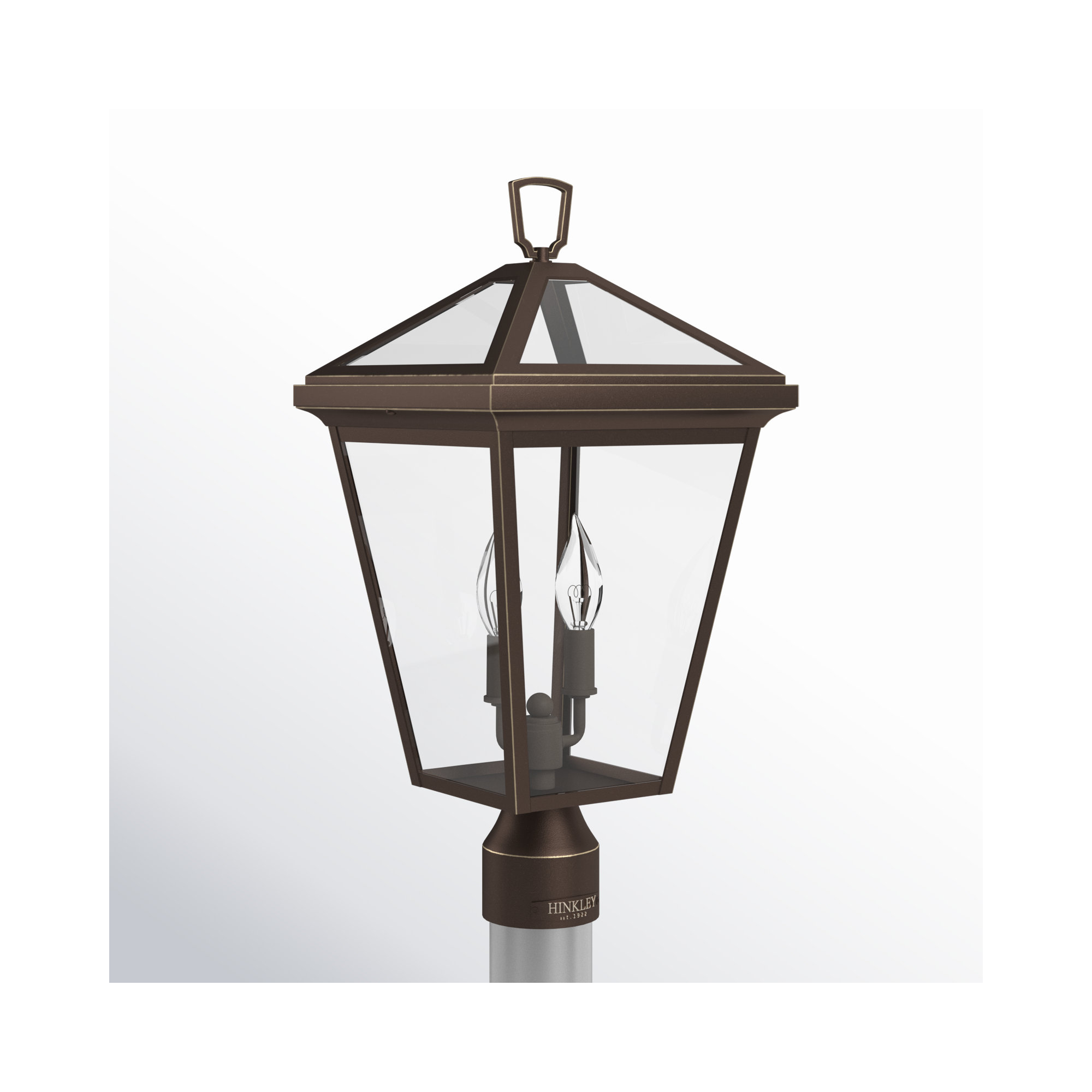 Lalla Transparent Metal Outdoor Lantern Head, Oil Rubbed Bronze
