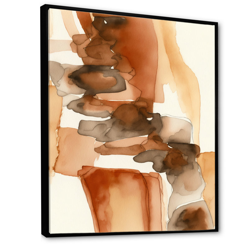 Canyon Ridge Explorations IV - reproduction sur toile, L 12 po x H 20 po, Toile avec cadre flottant noir