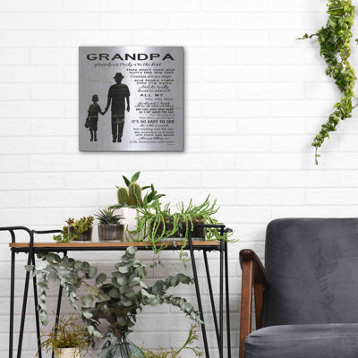'My Grandpa is the Best' by Cindy Jacobs, Metal Wall Art